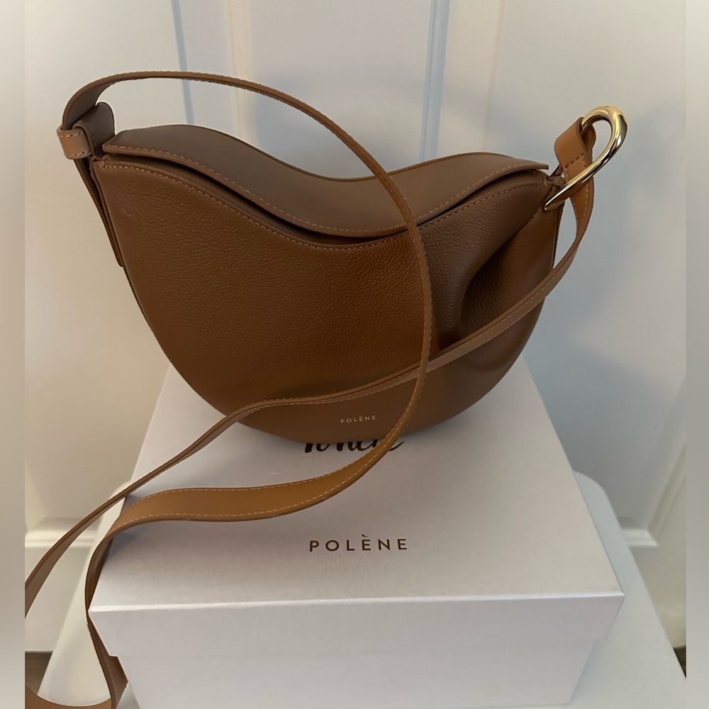 New Authentic POLENE TONCA purse! Duo Camel NIB W/dust bag